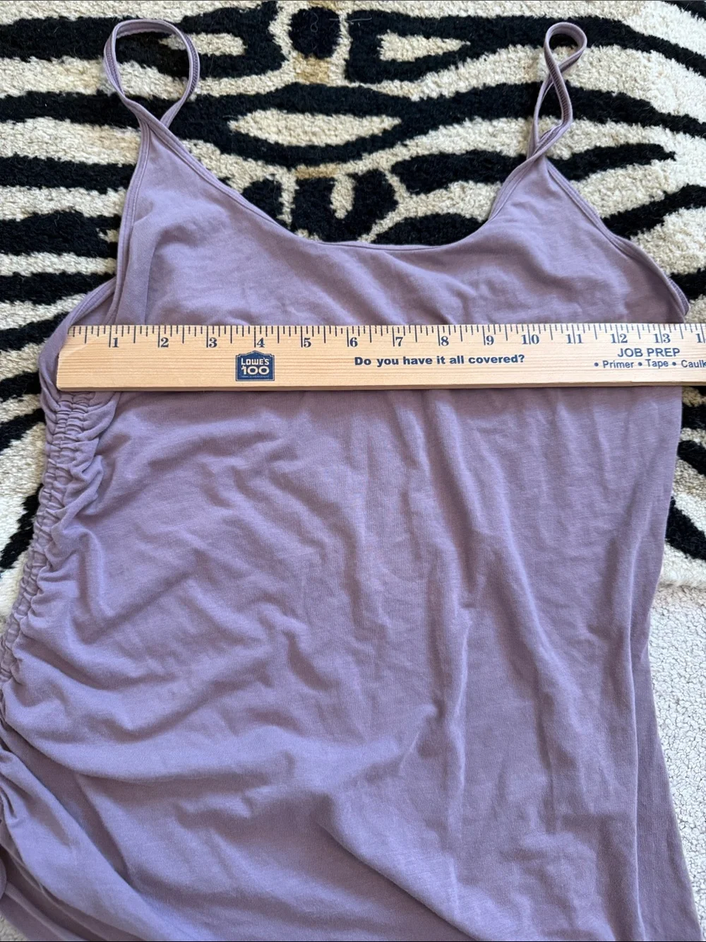 Lululemon purple tank size 6 side scrunched  gently worn size 6